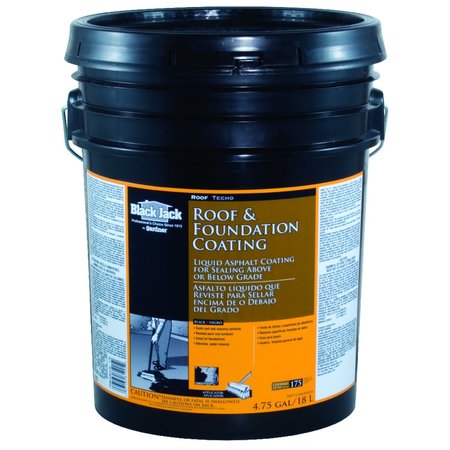 BLACK JACK Gloss Black Asphalt Roof And Foundation Coating 4.75 gal 6190-9-30